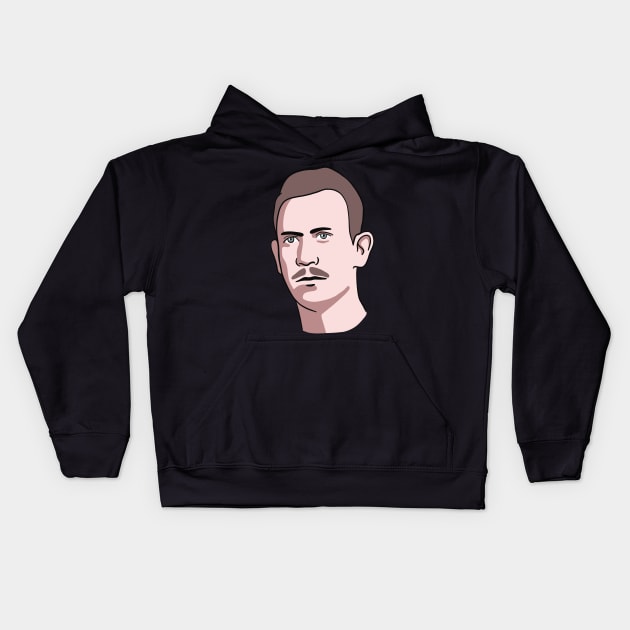 John Steinbeck Portrait Kids Hoodie by isstgeschichte